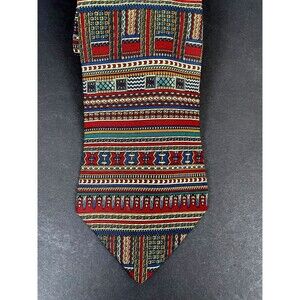 THE METROPOLITAN MUSEUM OF ART Multicolor Striped Tie Textile Design 56" x 4"